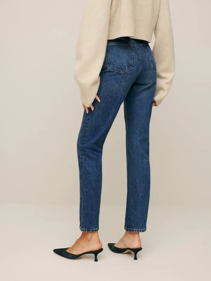 Reformation Jeans Liza Ultra High Rise Straight Jeans Icarian 8211 Women Reformation Jeans Liza Ultra High Rise Straight Jeans Icarian 8211 Women