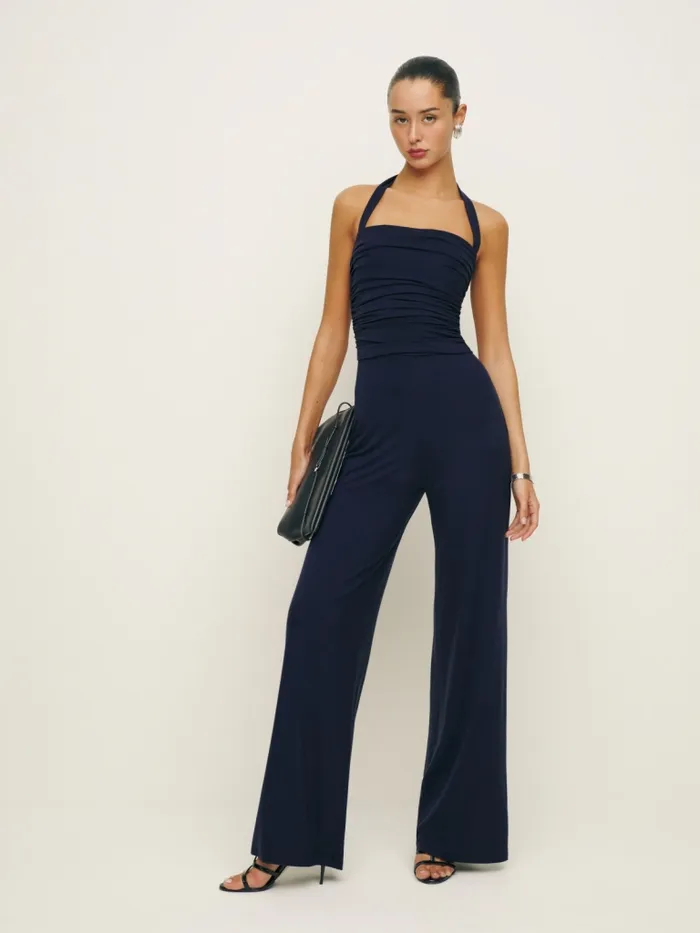 Reformation Jumpsuits Izzy Knit Jumpsuit Midnight 8211 Women