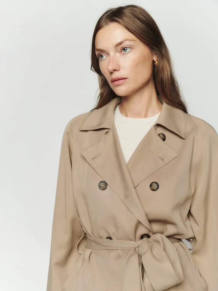 Reformation Outerwear Kensington Trench Khaki 8211 Women Reformation Outerwear Kensington Trench Khaki 8211 Women