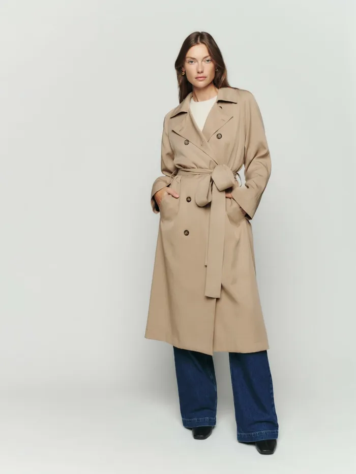 Reformation Outerwear Kensington Trench Khaki 8211 Women Reformation Outerwear Kensington Trench Khaki 8211 Women