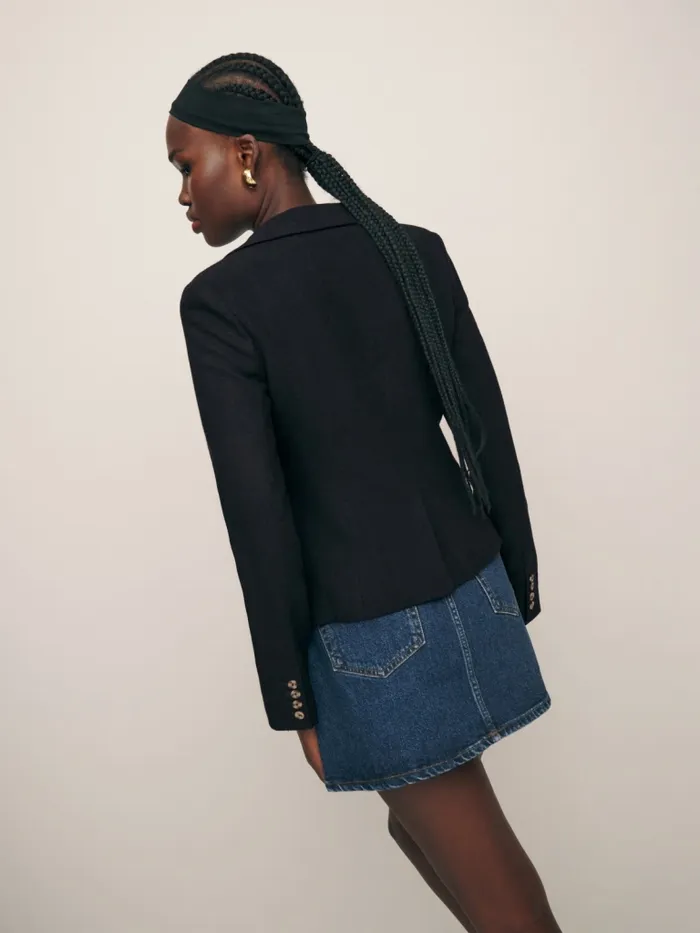 Reformation Outerwear Olivia Jacket Black 8211 Women