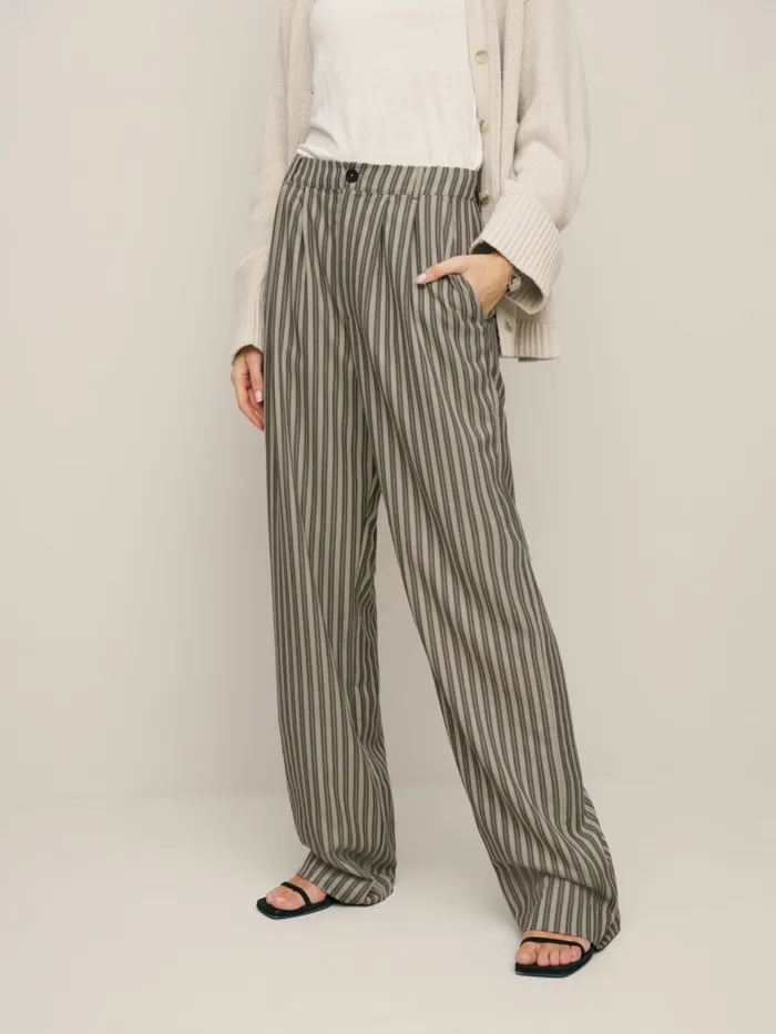 Reformation Pants Petites Mason Pant Slate Stripe 8211 Women Reformation Pants Petites Mason Pant Slate Stripe 8211 Women