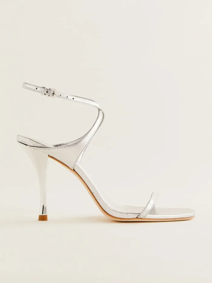 Reformation Sandals Angelina Heeled Sandal Silver 8211 Women Reformation Sandals Angelina Heeled Sandal Silver 8211 Women