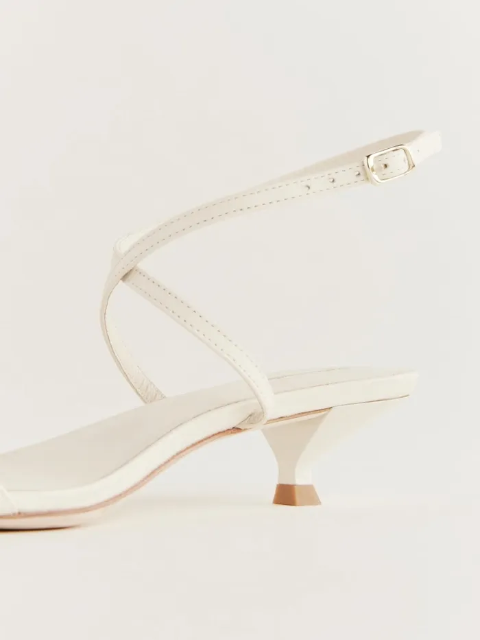 Reformation Sandals Georgia Kitten Heeled Sandal Almond Leather 8211 Women Reformation Sandals Georgia Kitten Heeled Sandal Almond Leather 8211 Women
