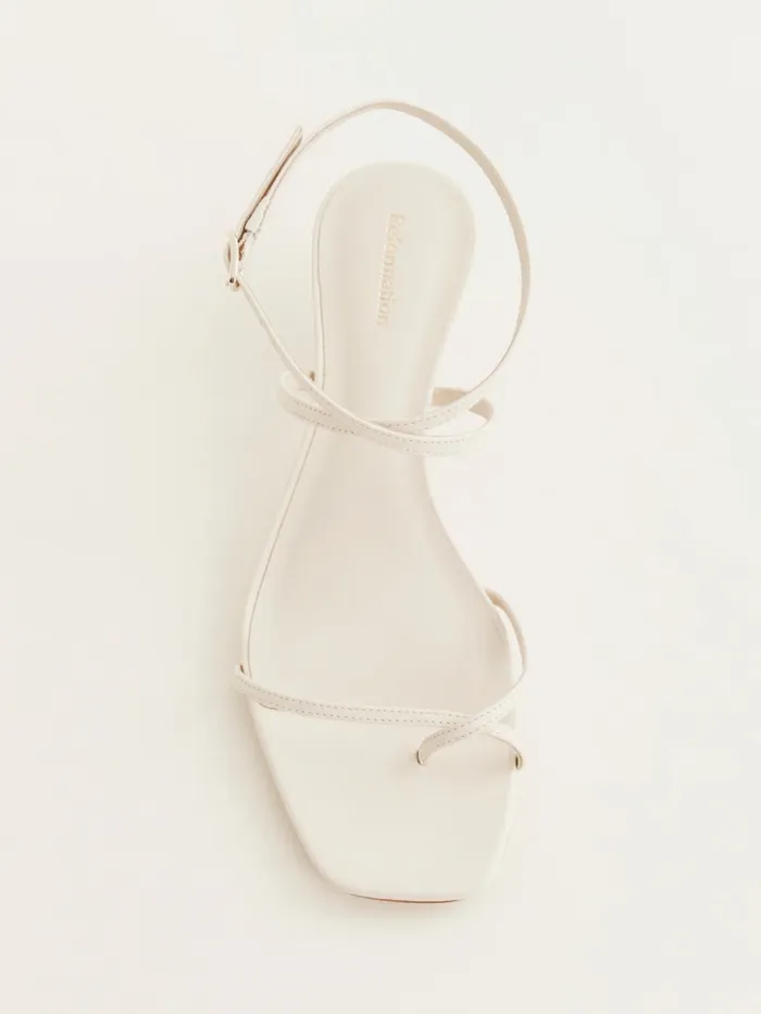 Reformation Sandals Georgia Kitten Heeled Sandal Almond Leather 8211 Women Reformation Sandals Georgia Kitten Heeled Sandal Almond Leather 8211 Women