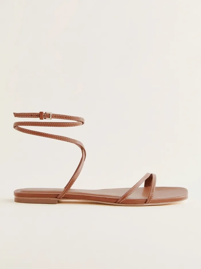 Reformation Sandals Magalie Flat Sandal Pecan 8211 Women