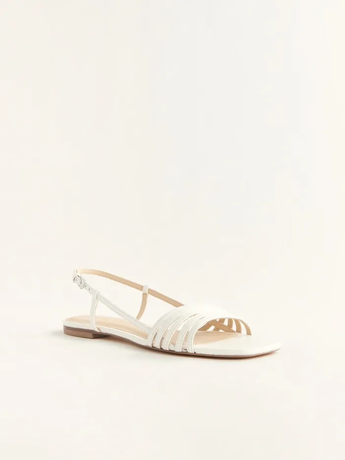 Reformation Sandals Millie Lattice Flat Sandal White 8211 Women Reformation Sandals Millie Lattice Flat Sandal White 8211 Women