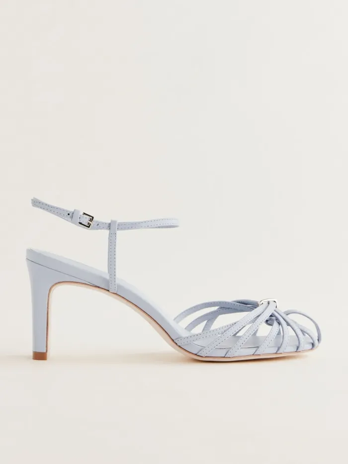 Reformation Sandals Pamela Heeled Sandal Mist Leather 8211 Women