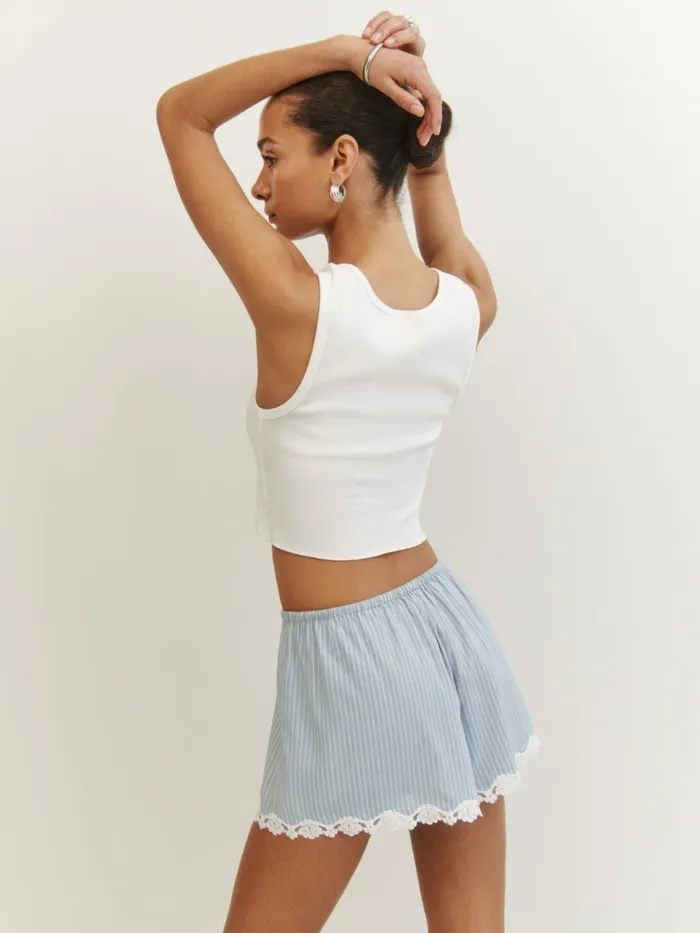 Reformation Shorts Marley Short Bueno Stripe 8211 Women
