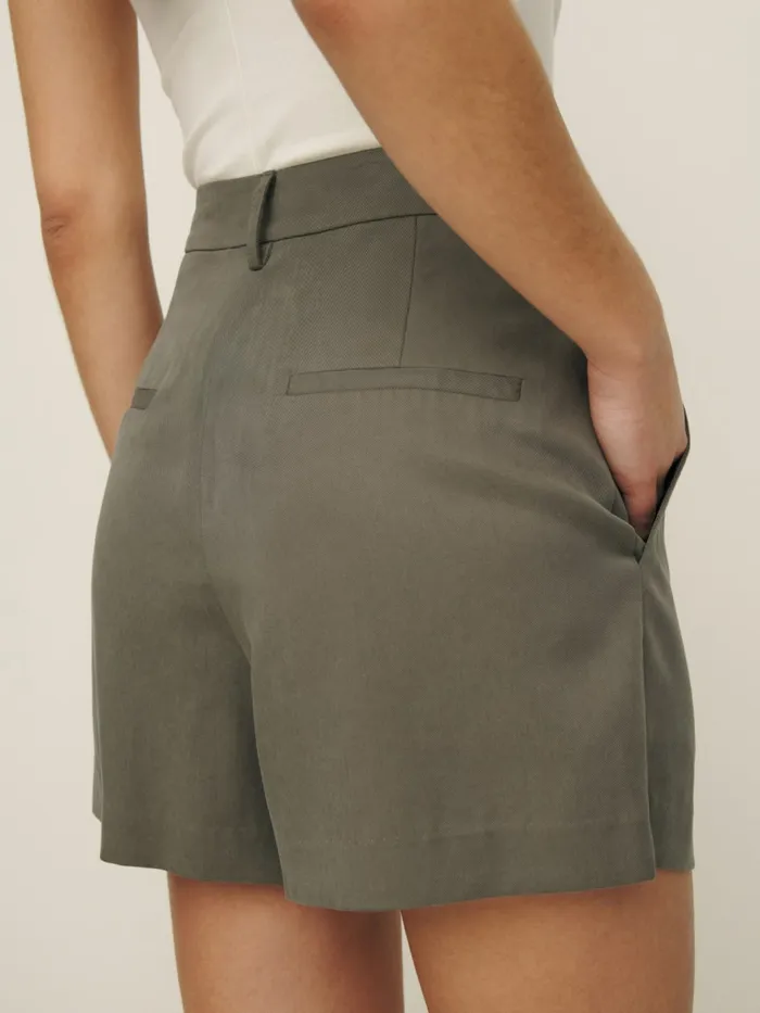 Reformation Shorts Mason Short Poppyseed 8211 Women Reformation Shorts Mason Short Poppyseed 8211 Women