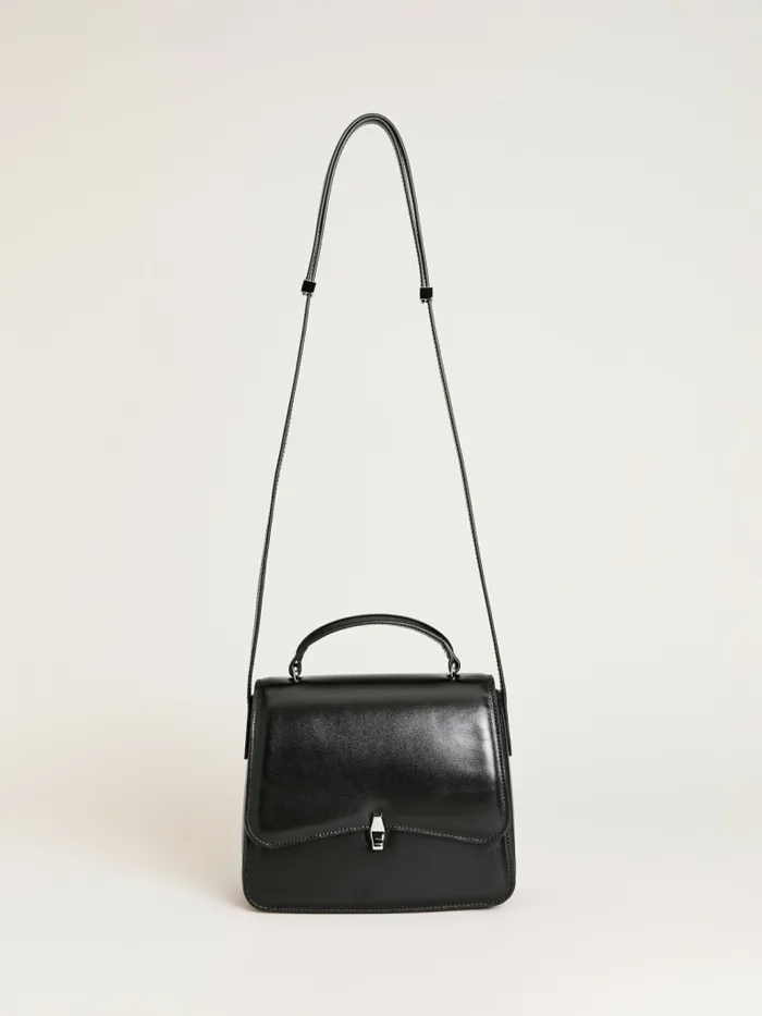Reformation Shoulder Bags Monica Crossbody Black Leather 8211 Women
