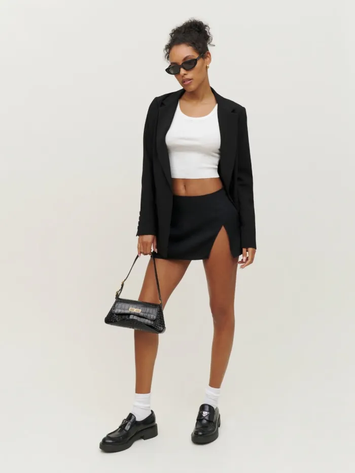 Reformation Skirts Kiara Skirt Black 8211 Women