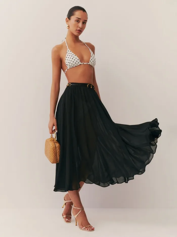 Reformation Skirts Libby Skirt Black 8211 Women