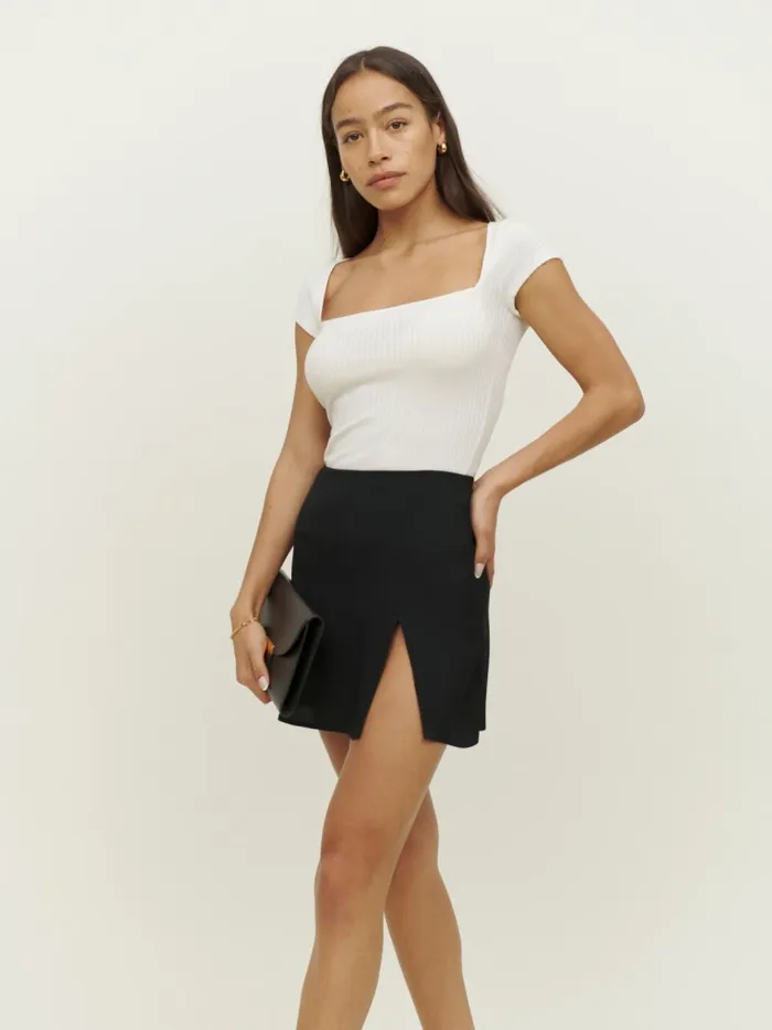 Reformation Skirts Margot Skirt Black 8211 Women Reformation Skirts Margot Skirt Black 8211 Women