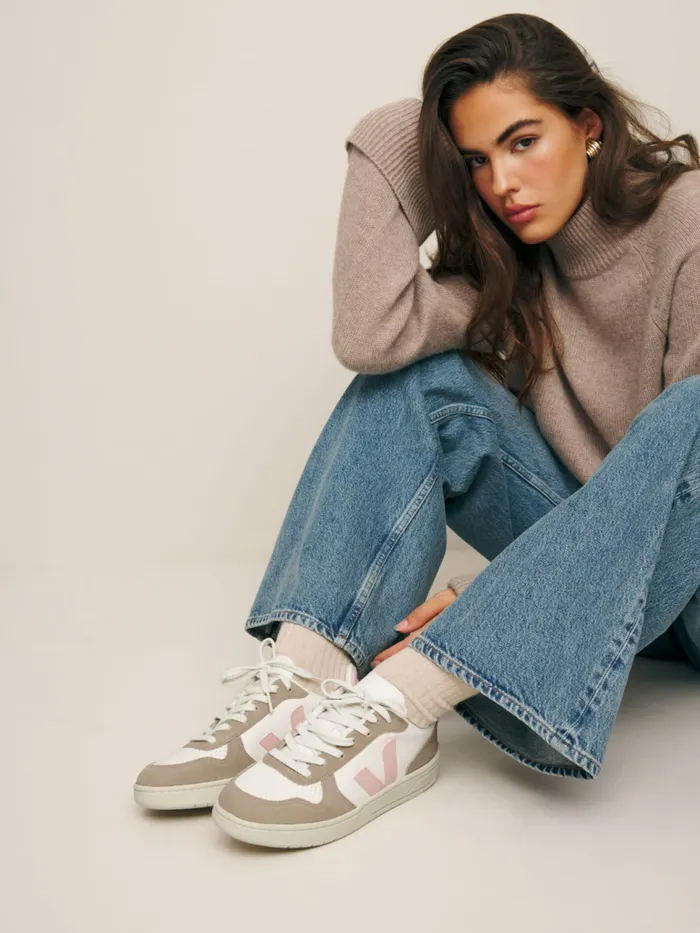Reformation Sneakers Veja V10 Leather Sneaker Extra White Petale Sahara 8211 Women Reformation Sneakers Veja V10 Leather Sneaker Extra White Petale Sahara 8211 Women