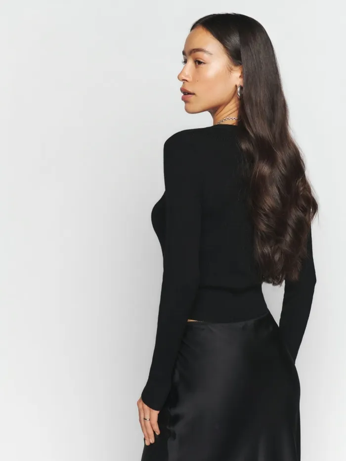 Reformation Sweaters Petra Regenerative Merino Cardigan Black 8211 Women Reformation Sweaters Petra Regenerative Merino Cardigan Black 8211 Women