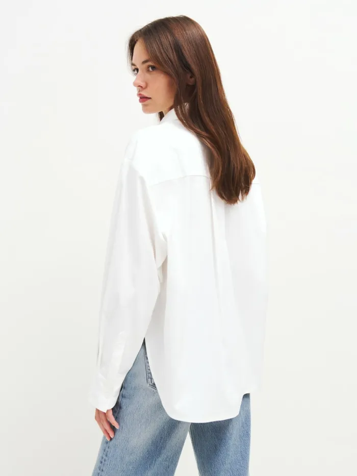 Reformation Tops Andy Oversized Shirt White 8211 Women Reformation Tops Andy Oversized Shirt White 8211 Women