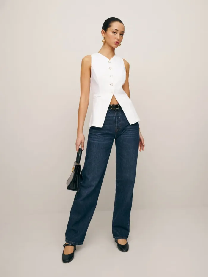 Reformation Tops Aspen Linen Top White 8211 Women Reformation Tops Aspen Linen Top White 8211 Women
