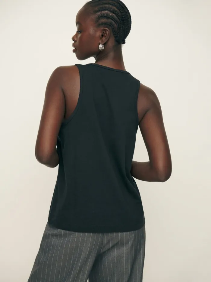 Reformation Tops Avery Tank Black 8211 Women Reformation Tops Avery Tank Black 8211 Women
