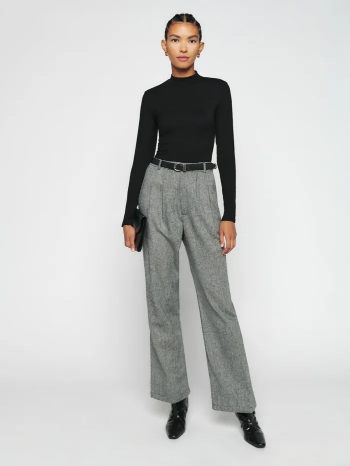 Reformation Tops Bailey Knit Top Black 8211 Women