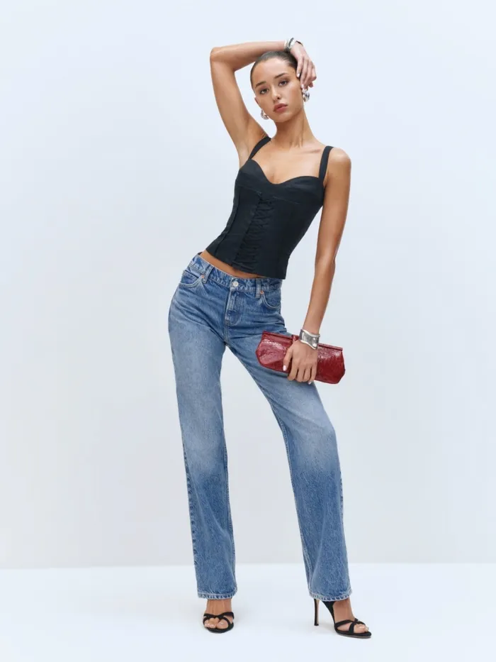 Reformation Tops Gaia Linen Top Black 8211 Women Reformation Tops Gaia Linen Top Black 8211 Women