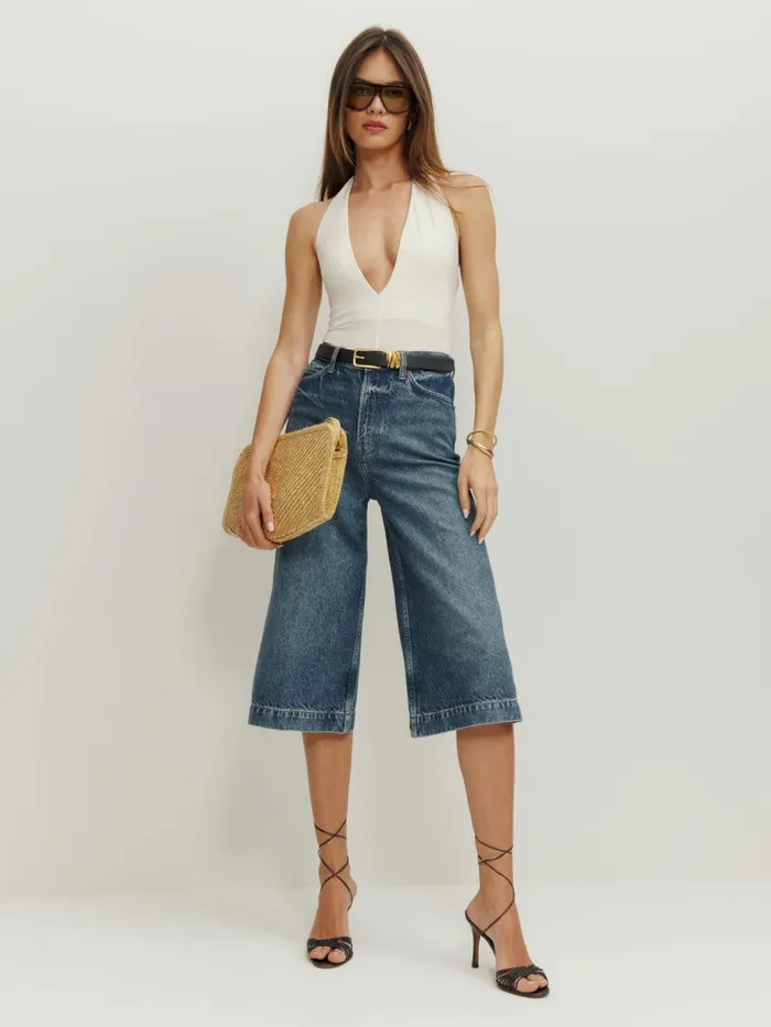 Reformation Tops Maura Knit Bodysuit Fior Di Latte 8211 Women