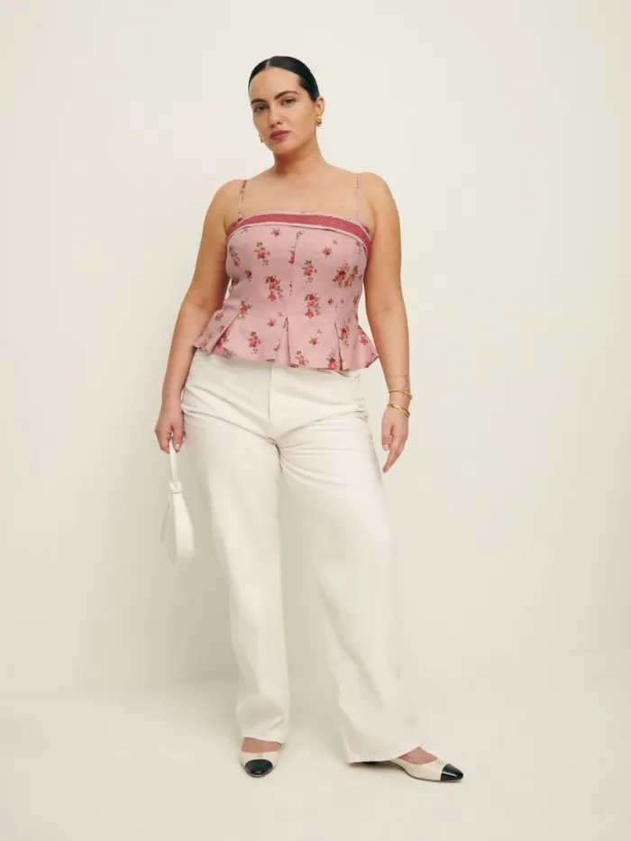 Reformation Tops Meryl Linen Top Es Tea Time 8211 Women Reformation Tops Meryl Linen Top Es Tea Time 8211 Women