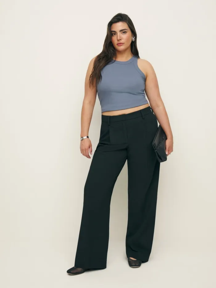 Reformation Tops Tasha Tank Cornflower 8211 Women