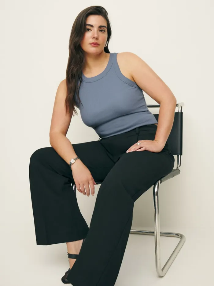 Reformation Tops Tasha Tank Cornflower 8211 Women