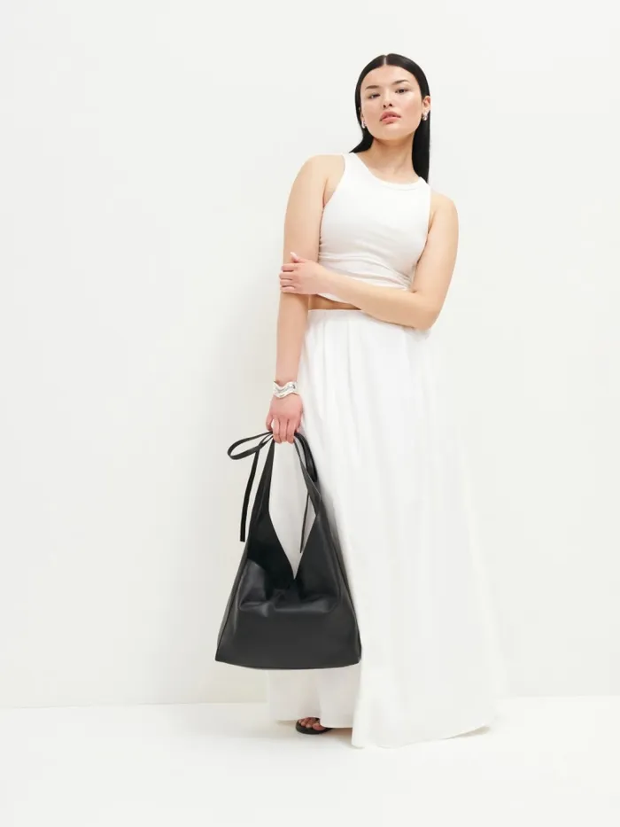 Reformation Totes Medium Vittoria Tote Bag Black Leather 8211 Women Reformation Totes Medium Vittoria Tote Bag Black Leather 8211 Women
