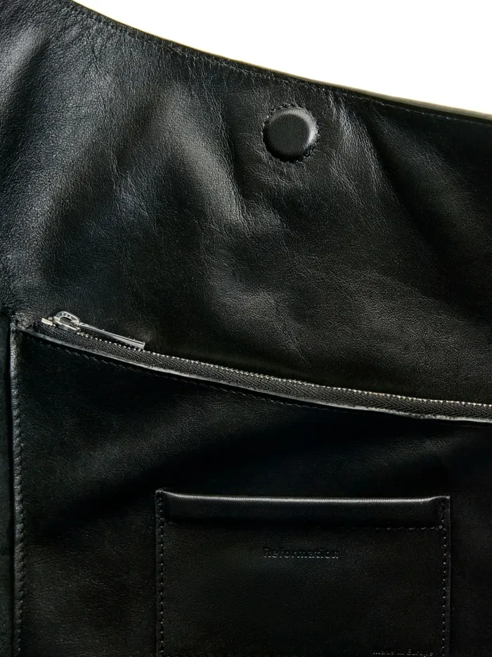 Reformation Totes Medium Vittoria Tote Bag Black Leather 8211 Women Reformation Totes Medium Vittoria Tote Bag Black Leather 8211 Women