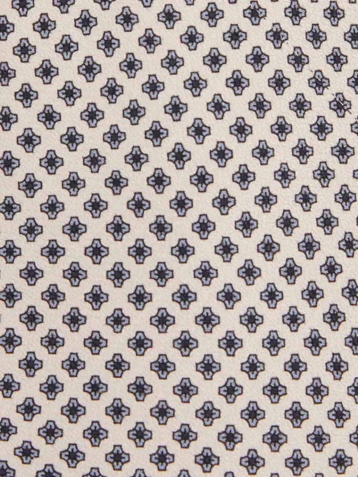 REISS Ties and Pocket Squares Men Silk Floral Tie Ivory