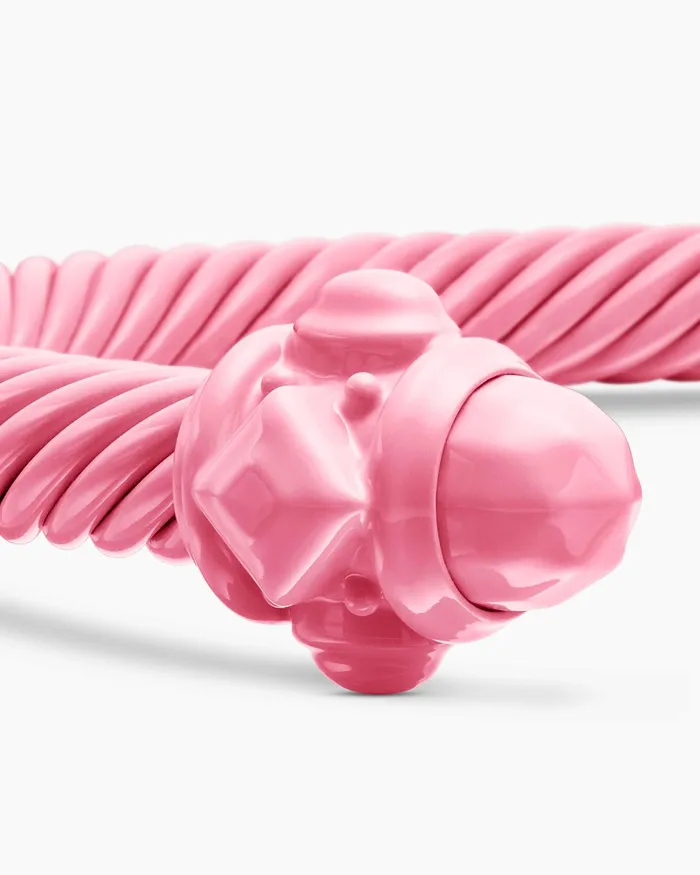 Renaissance Classic Cable Bracelet In Pink Aluminum 5mm Women David Yurman Cuff Renaissance Classic Cable Bracelet In Pink Aluminum 5mm Women David Yurman Cuff