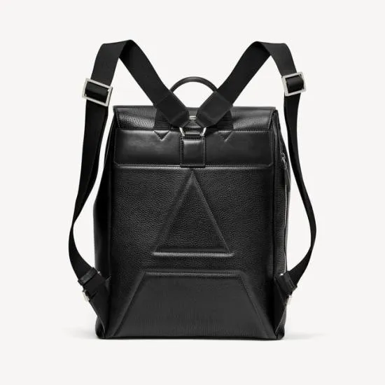 Reporter Leather Backpack Black Pebble Men Aspinal Of London Backpacks