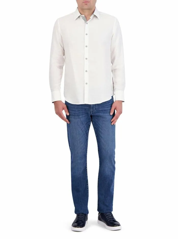 Robert Graham Button Down Shirts Men Poseidon Long Sleeve Button Down Shirt Turquoise