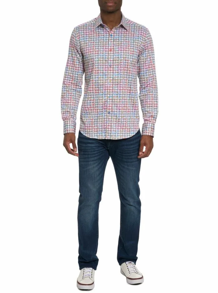 Robert Graham Button Down Shirts Men Seven Hills Long Sleeve Button Down Shirt Multi