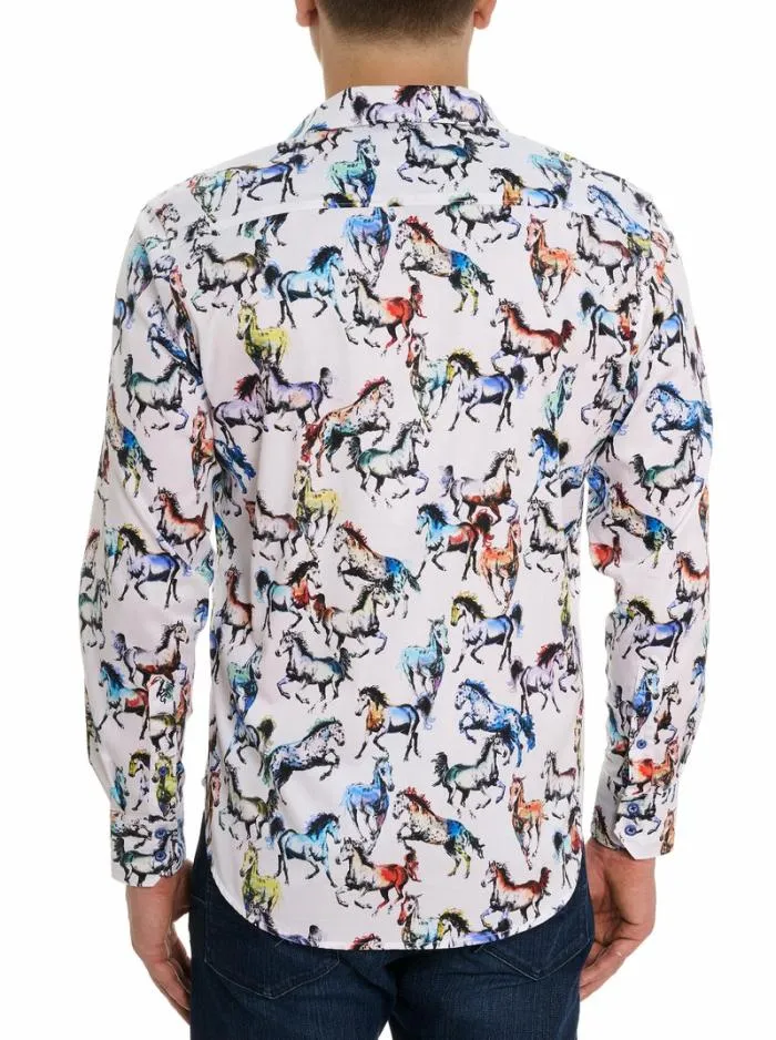 Robert Graham Button Down Shirts Men Thoroughbred Long Sleeve Button Down Shirt Multi