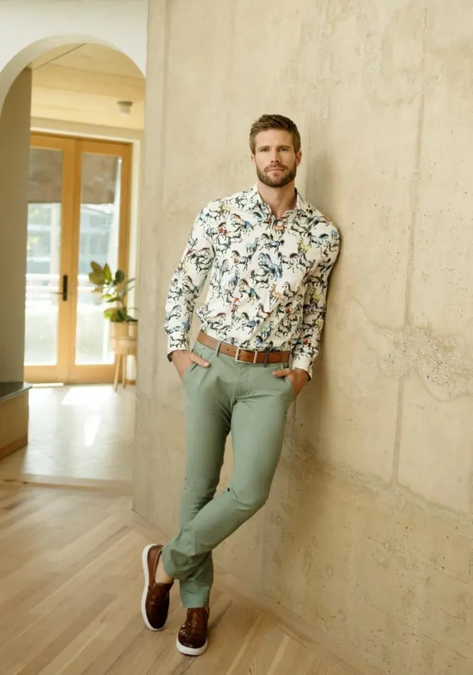 Robert Graham Button Down Shirts Men Thoroughbred Long Sleeve Button Down Shirt Multi