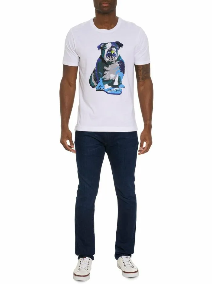 Robert Graham Polos and TShirts Men Pickle Graham TShirt White