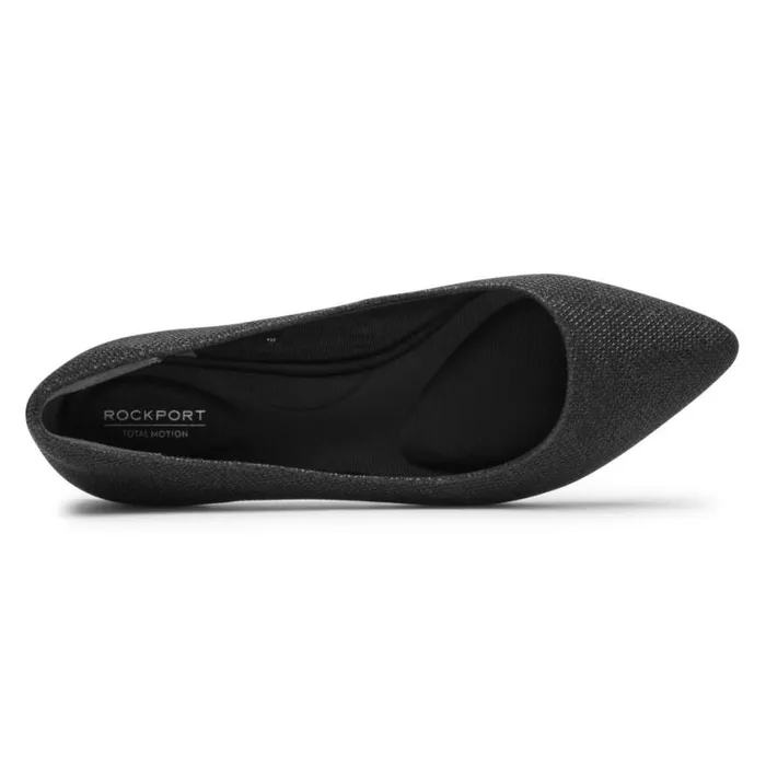 Rockport Flats Women Total Motion Adelyn Ballet Flat Black Glam Rockport Flats Women Total Motion Adelyn Ballet Flat Black Glam