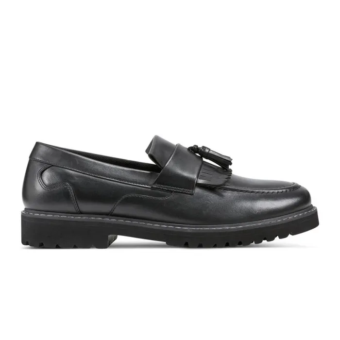 Rockport Loafers and SlipOns Men Maverick Tassel Black Leather Rockport Loafers and SlipOns Men Maverick Tassel Black Leather