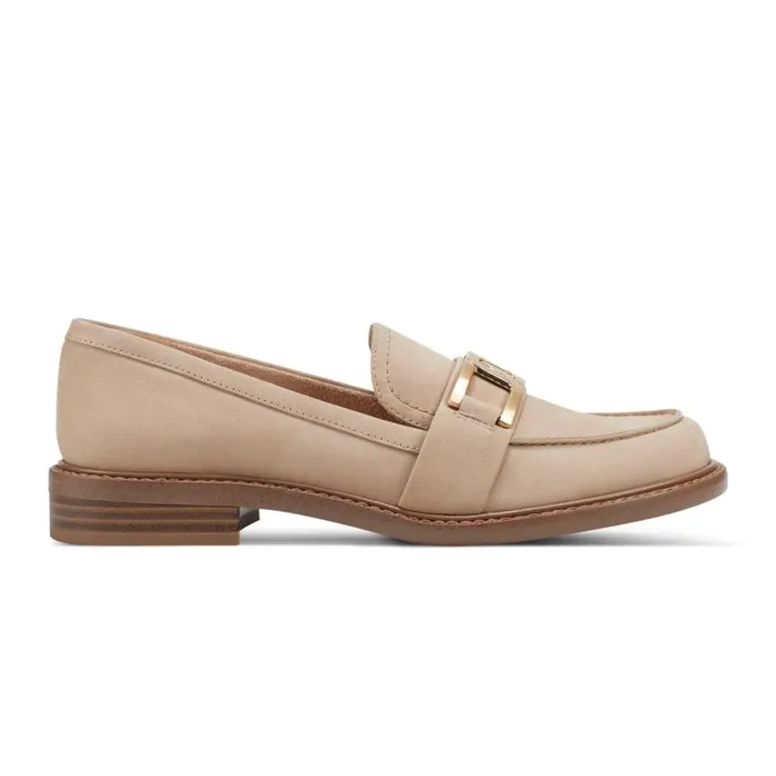 Rockport Loafers Women Harleen Loafer Mocha Taupe Nubuck Rockport Loafers Women Harleen Loafer Mocha Taupe Nubuck