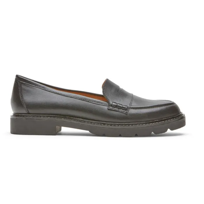 Rockport Loafers Women Kacey Penny Loafer Black Leather