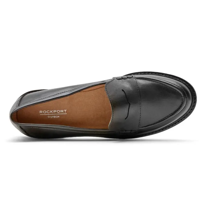 Rockport Loafers Women Kacey Penny Loafer Black Leather