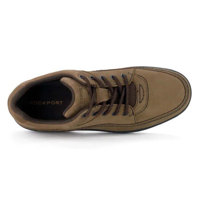Rockport Sneakers Men World Tour Classic Lace Up Chocolate Nubuck