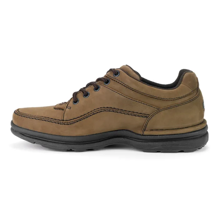 Rockport Sneakers Men World Tour Classic Lace Up Chocolate Nubuck
