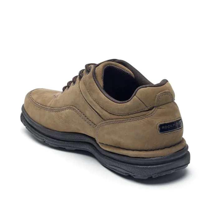 Rockport Sneakers Men World Tour Classic Lace Up Chocolate Nubuck