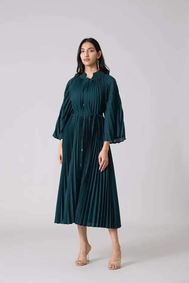 Scarlet Sage Dresses Erica Midi Dress 8211 Teal 8211 Women