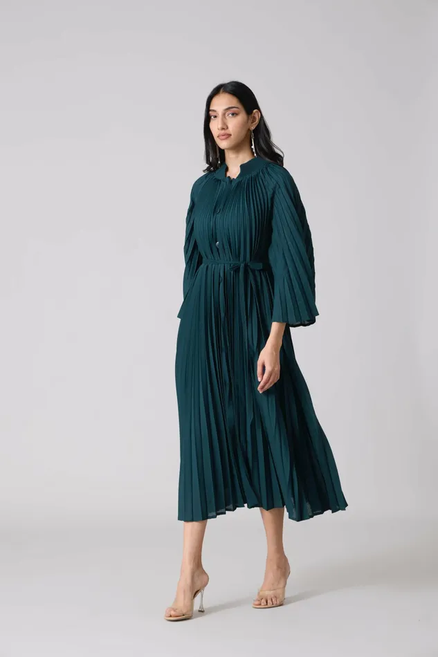 Scarlet Sage Dresses Erica Midi Dress 8211 Teal 8211 Women