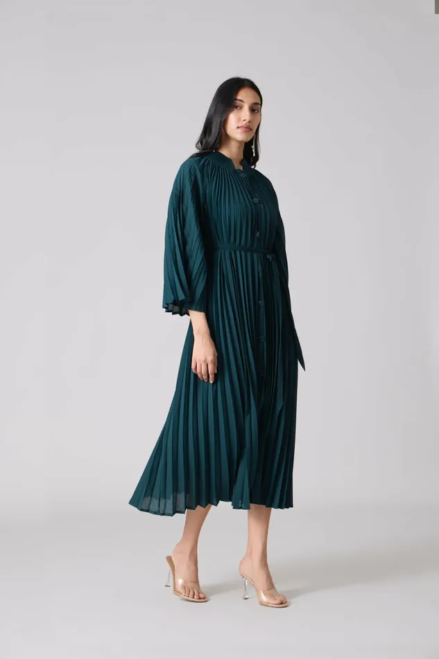 Scarlet Sage Dresses Erica Midi Dress 8211 Teal 8211 Women